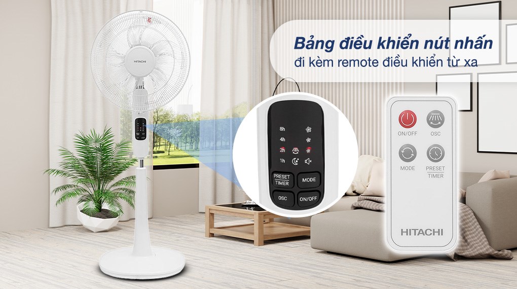 Quạt đứng Hitachi LF-A6RCWN 55W