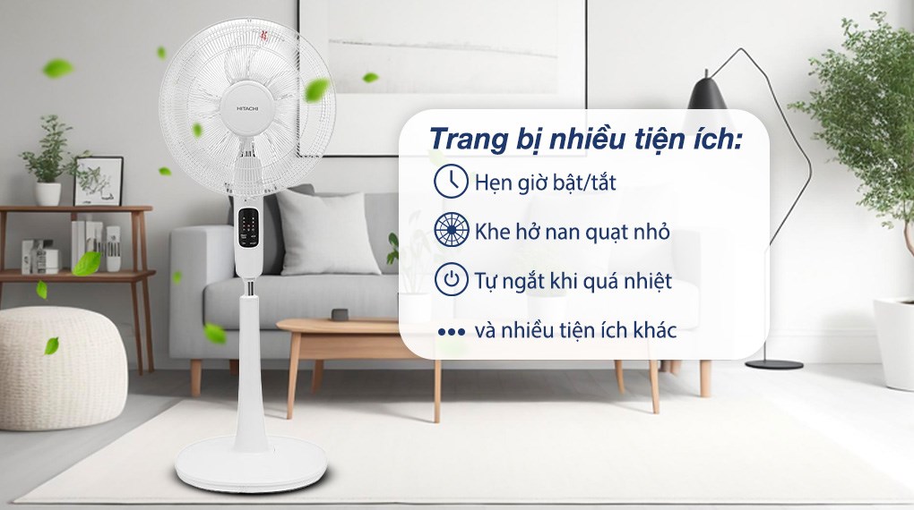 Quạt đứng Hitachi LF-A6RCWN 55W