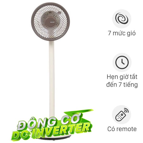 Quạt tuần hoàn Sharp  3 cánh PJ-CD227V-W 24W