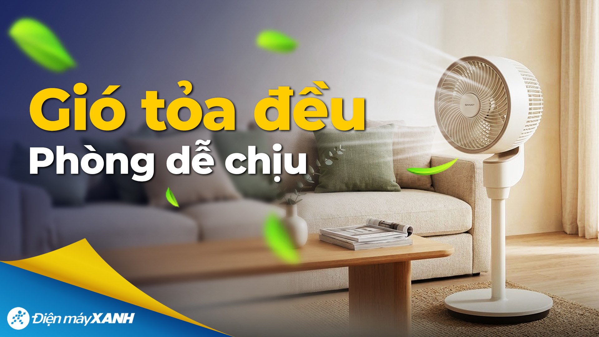 Quạt tuần hoàn Sharp 3 cánh PJ-CD603V-C 24W