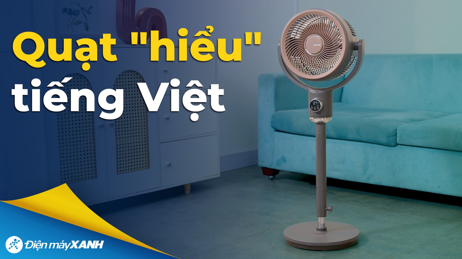 Quạt tuần hoàn Sharp 3 cánh PJ-CD433V-H 20W