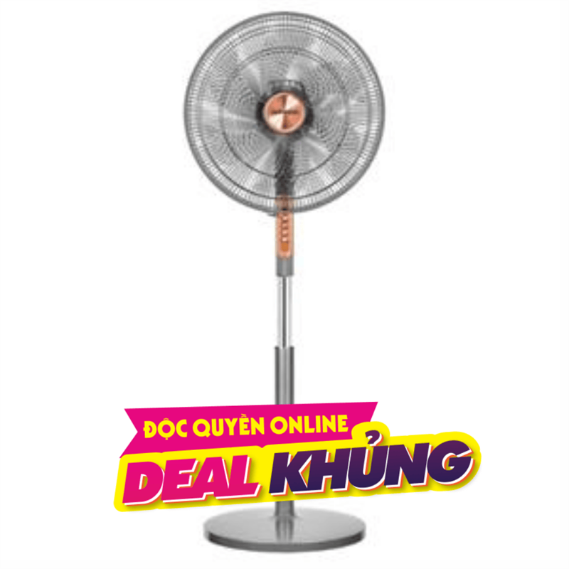 Quạt đứng Daikiosan 6 cánh DQ102 70W - Xám