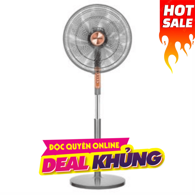 Quạt đứng Daikiosan 6 cánh DQ102 70W - Xám