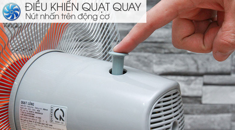 Quạt lửng Asia A16009 Xám cam