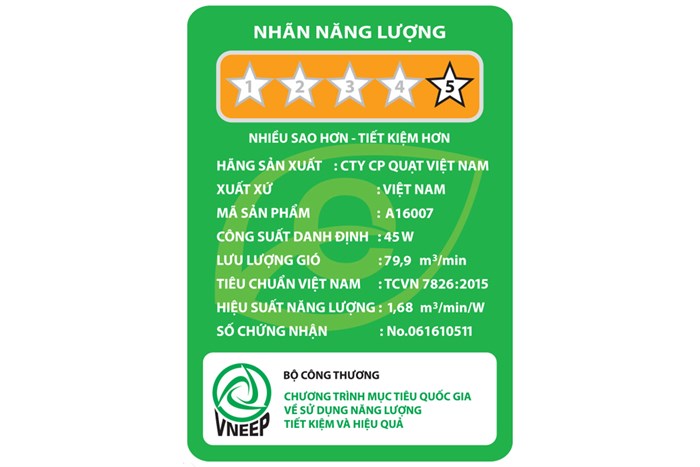 Quạt lửng Asia A16007 Màu Xanh lá