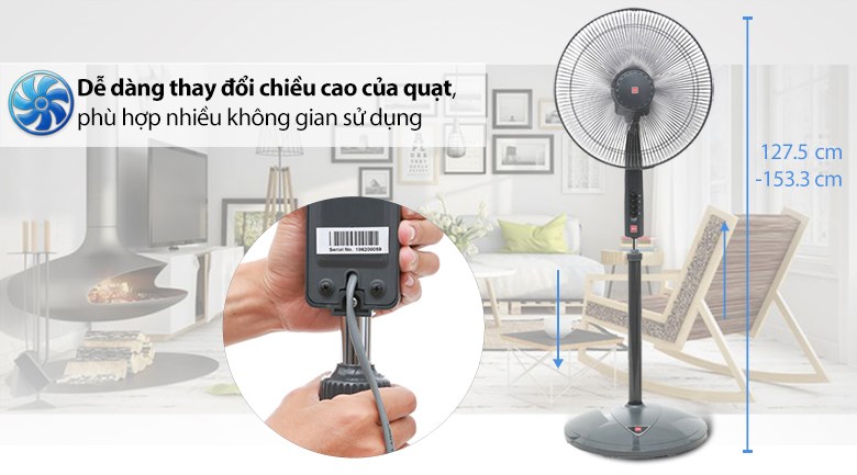 Quạt đứng KDK 3 cánh P41U 50W