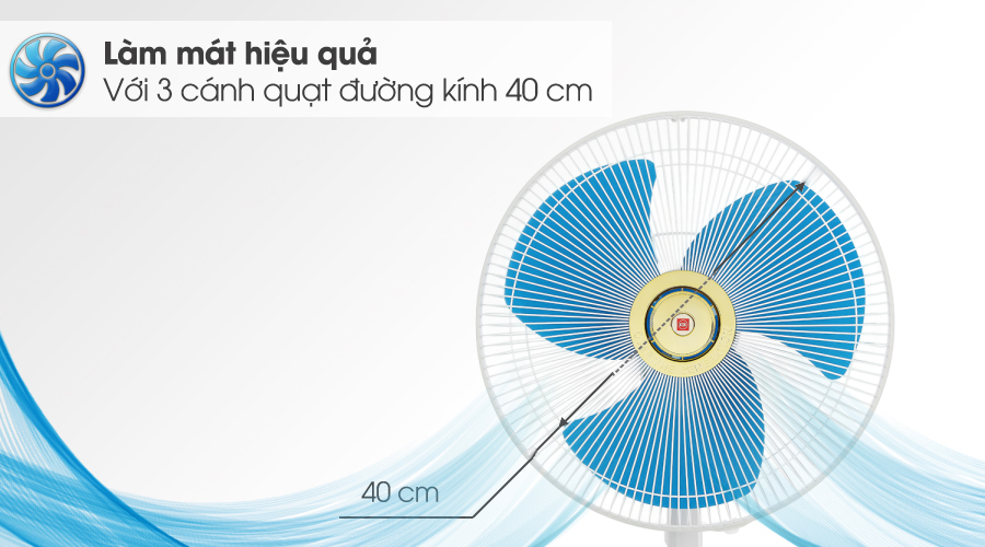 Quạt bàn KDK A40B - Đường kính cánh quạt