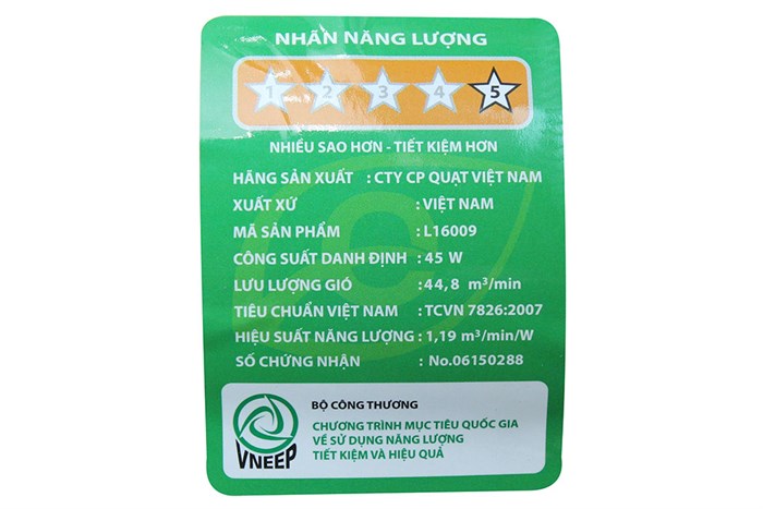 Quạt treo Asia L16009 Màu Đen - Cam