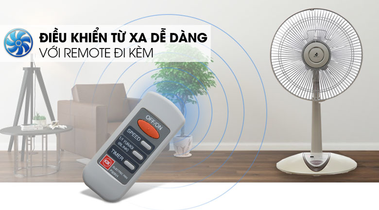 Quạt đứng KDK P30KH - Điều khiển từ xa dễ dàng