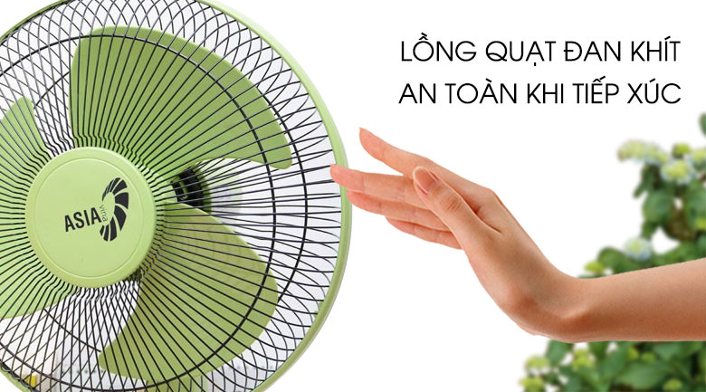 Quạt bàn Asia B12001 lá mạ