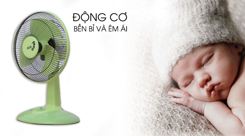Quạt bàn Asia B12001 lá mạ