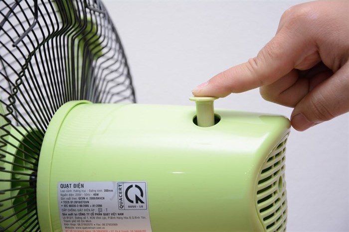 Quạt bàn Asia B12001 lá mạ Màu Xanh lá