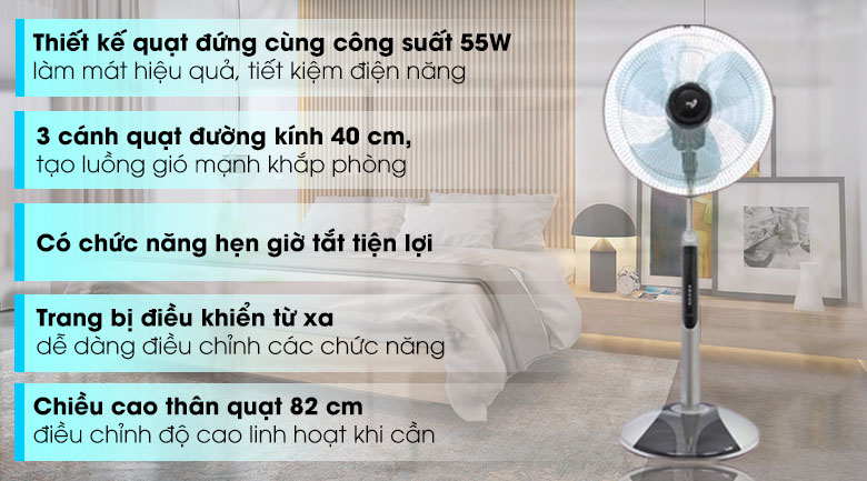 Quạt đứng Asia D16009