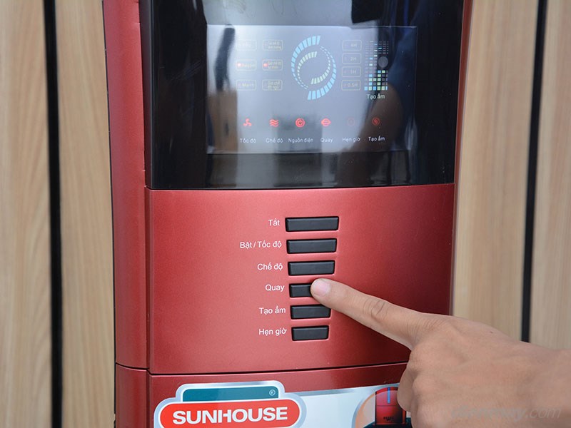 Quạt phun sương Sunhouse SHD 7817 Màu Đỏ