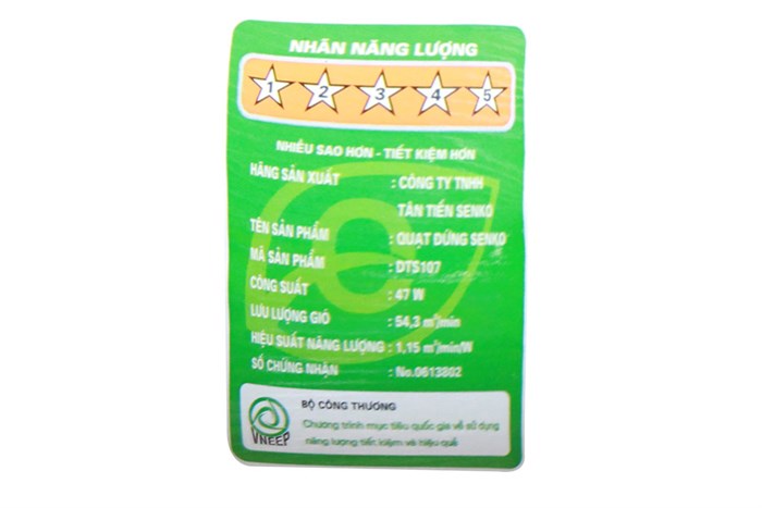 Quạt đứng Senko DTS107 Màu Đen - Cam