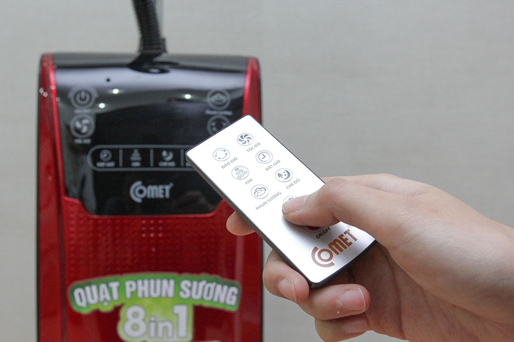 Quạt phun sương Comet CM8816 Màu Đỏ