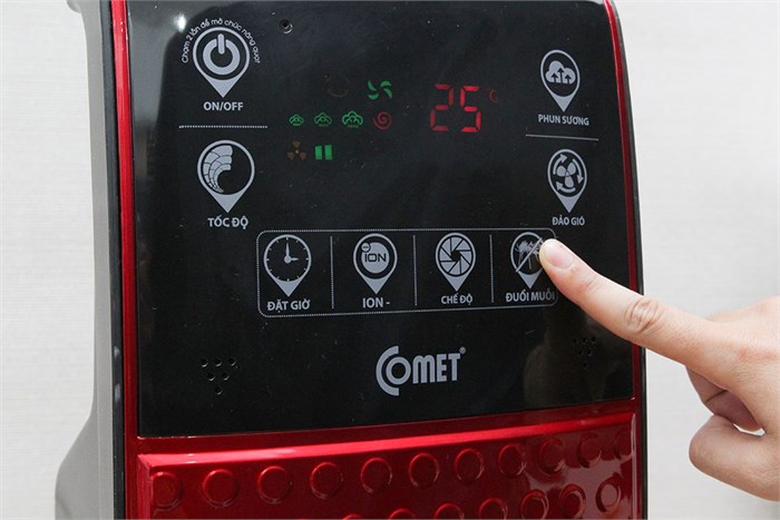 Quạt phun sương Comet CM8806 Màu Nâu