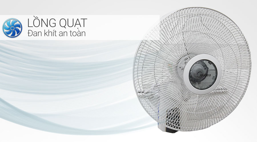 Quạt treo tường Midea 3 cánh FW40 7JR 55W
