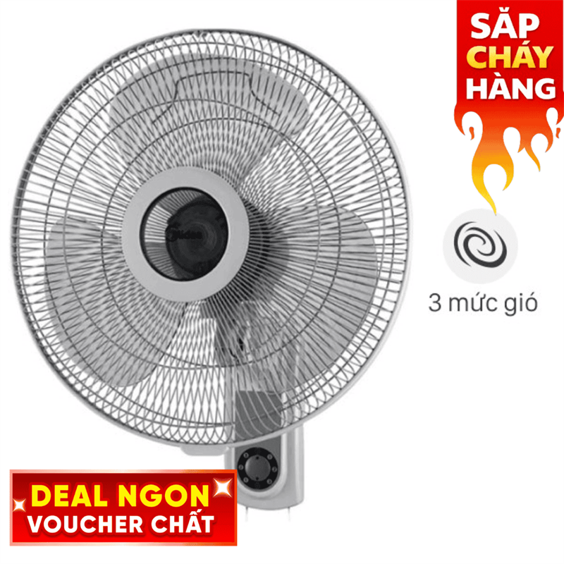 Quạt treo tường Midea  3 cánh FW40-6H 55W