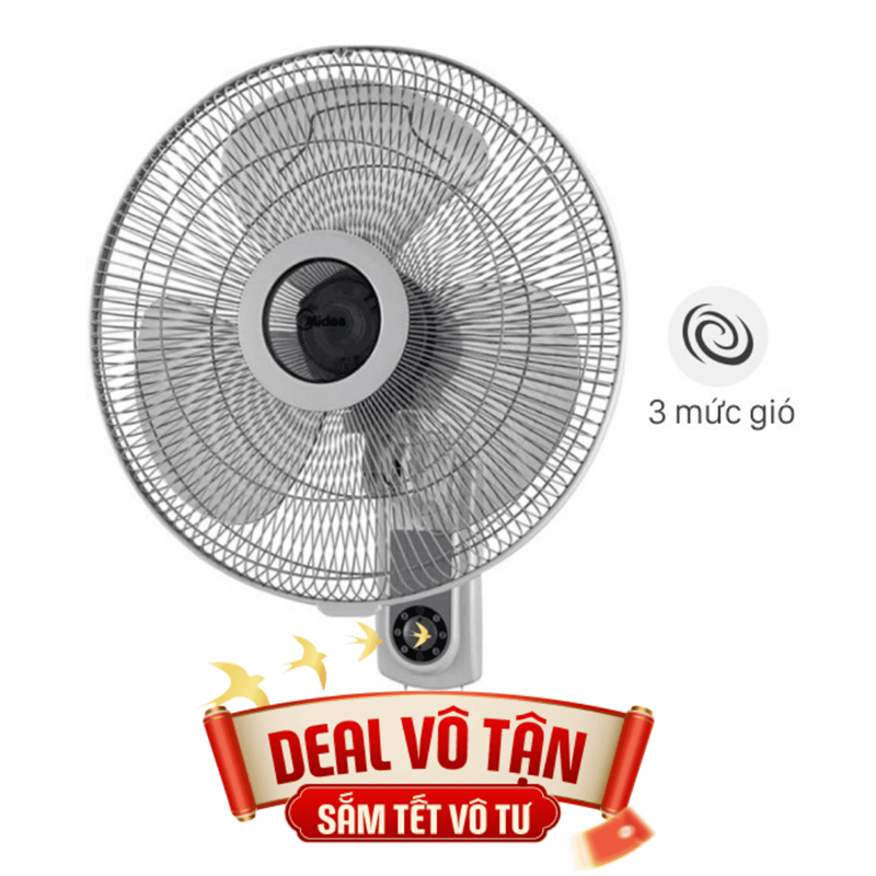 Quạt treo tường Midea 3 cánh FW40-6H 55W