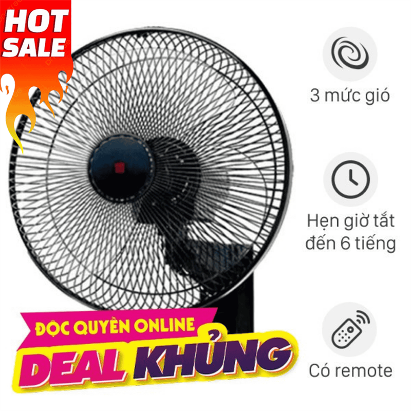 Quạt treo tường KDK 3 cánh M40M 51W