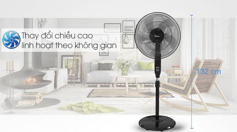 Quạt đứng Midea 5 cánh FS40-15QR 55W - 4