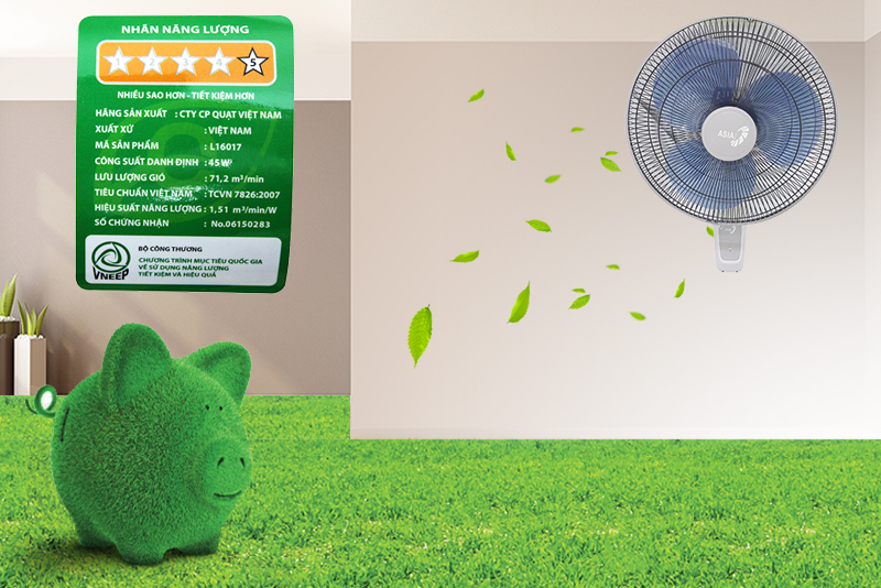 Quạt treo tường Asia L16017 Quạt treo tường Asia L16017
