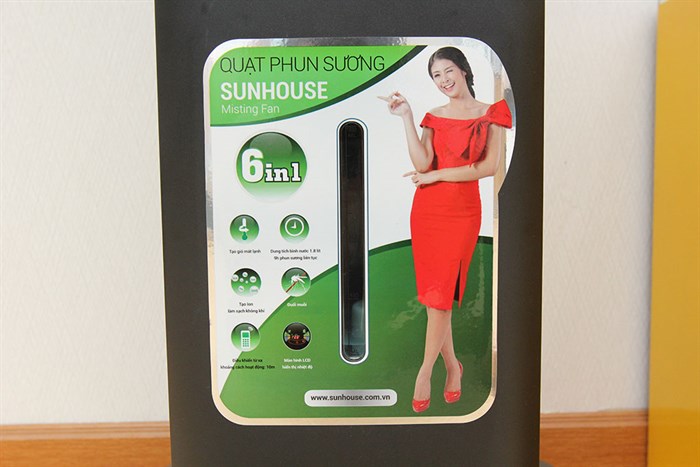 Quạt phun sương Sunhouse SHD7821 Màu Đen