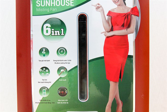 Quạt phun sương Sunhouse SHD7821 Màu Đỏ