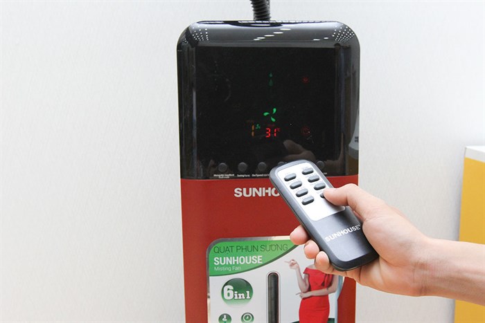 Quạt phun sương Sunhouse SHD7821 Màu Đỏ