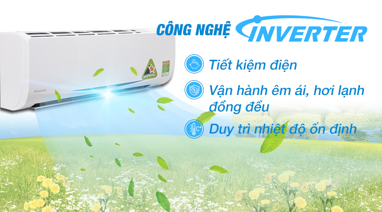 Máy lạnh Daikin Inverter 1 HP FTKC25RVMV