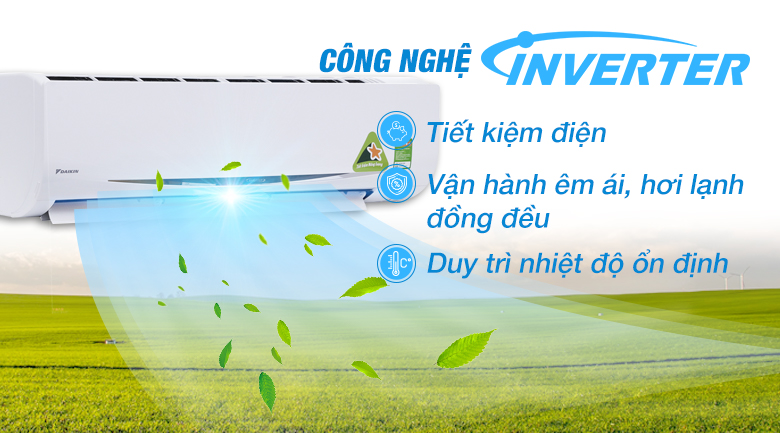 Công nghệ Inverter - Máy lạnh Daikin Inverter 2 HP FTKC50RVMV