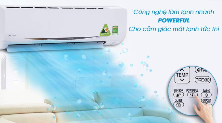 Powerful - Máy lạnh Daikin Inverter 2 HP FTKC50RVMV