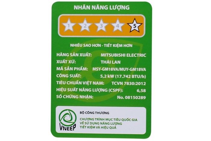 Điều hòa Mitsubishi Electric inverter 17700 BTU MSY-GM18VA Màu Trắng