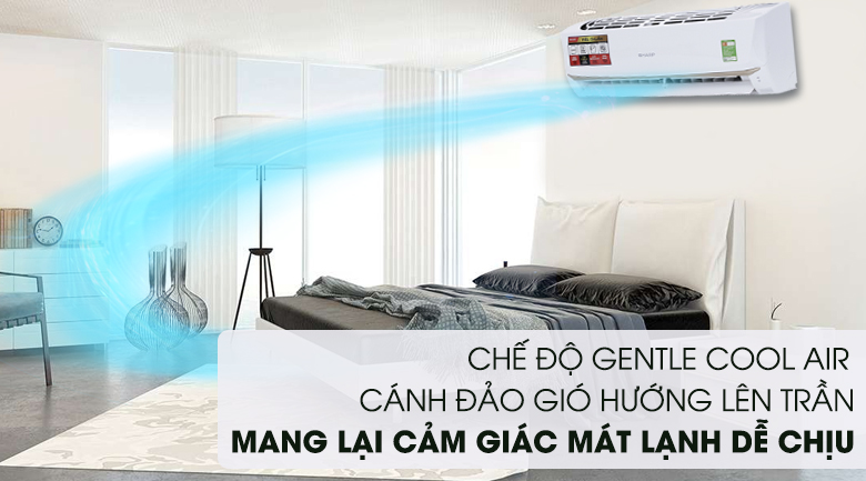 Chế độ Gentle Cool Air - Máy lạnh Sharp 1 HP AH-A9UEW Chế độ Gentle Cool Air - Máy lạnh Sharp 1 HP AH-A9UEW