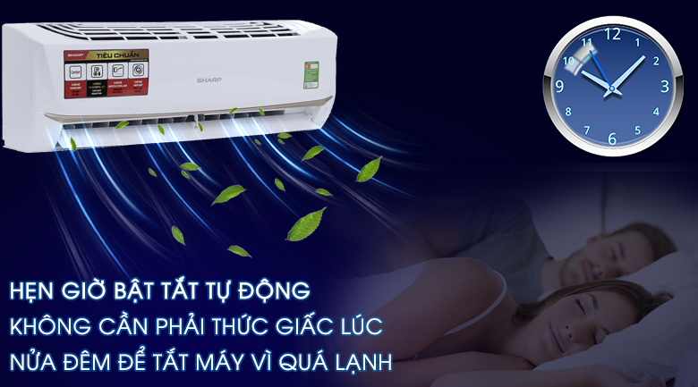 Chức năng hẹn giờ bật tắt tự động - Máy lạnh Sharp 1 HP AH-A9UEW Chức năng hẹn giờ bật tắt tự động - Máy lạnh Sharp 1 HP AH-A9UEW