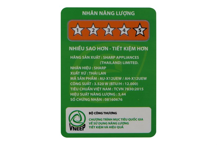 Máy lạnh Sharp inverter 1.5 HP AH-X12UEW Màu Trắng
