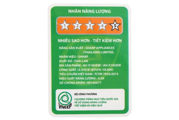 Máy lạnh Sharp inverter 2HP AH-X18UEW