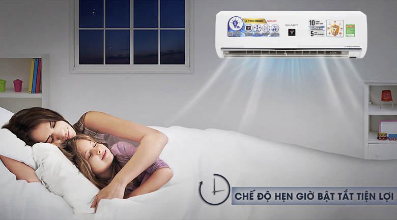 Máy lạnh Sharp inverter 1 HP AH-XP10UHW