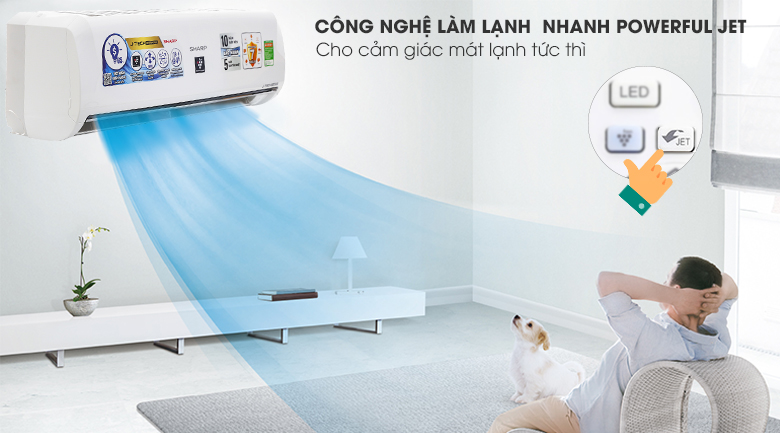 Máy lạnh Sharp inverter 1 HP AH-XP10UHW