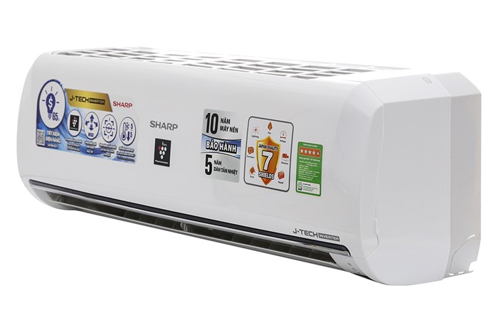 Máy lạnh Sharp inverter 1 HP AH-XP10UHW Màu Trắng