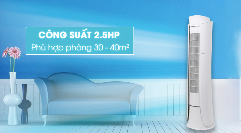 Công suất làm lạnh 2.5 HP Công suất làm lạnh 2.5 HP