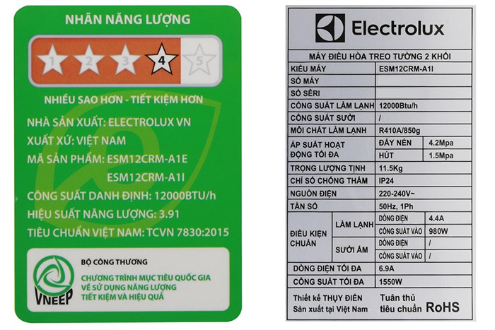 Máy lạnh Electrolux 1.5HP ESM12CRM-A1