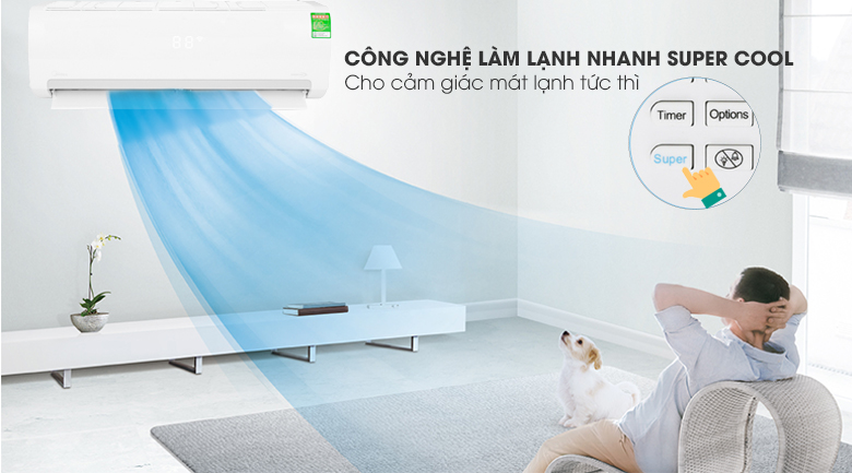 Super Cool - Máy lạnh Midea Inverter 1 HP MSMAIII-10CRDN1