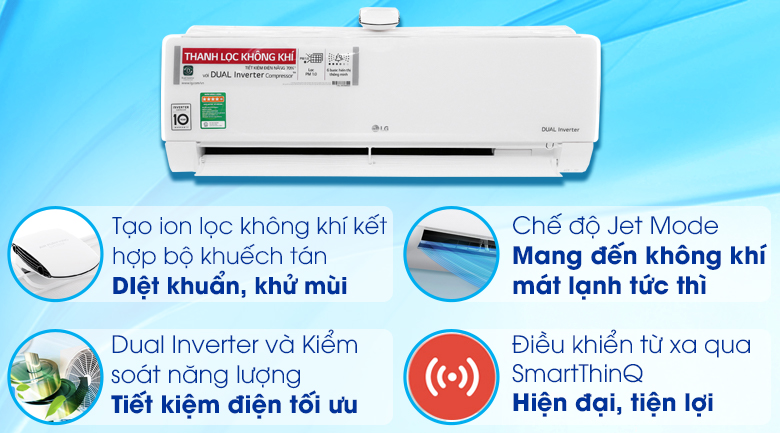Máy lạnh LG Wifi Inverter 1 HP V10APF - 22
