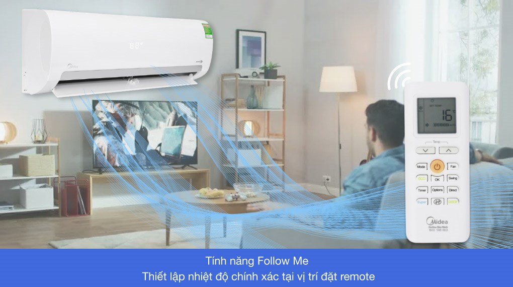 Máy lạnh Midea Inverter 1.5 HP MSMAIII-13CRDN1