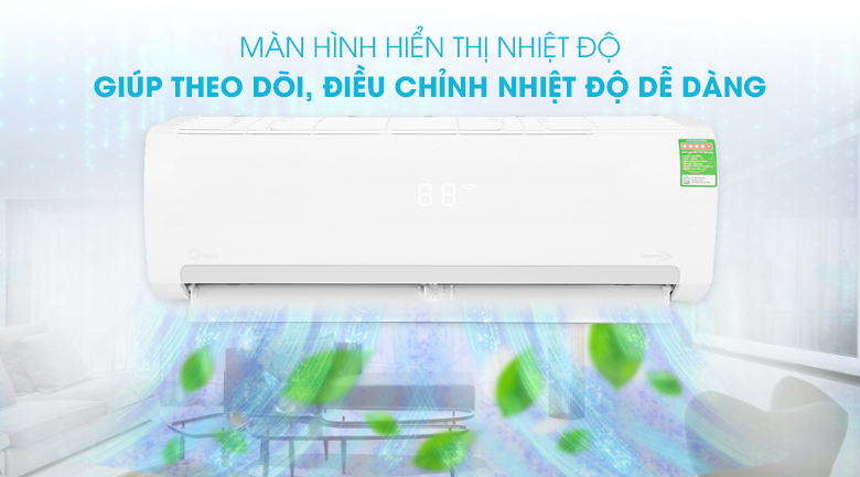 Máy lạnh Midea Inverter 1.5 HP MSMAIII-13CRDN1 - Màn hình LED hiển thị nhiệt độ