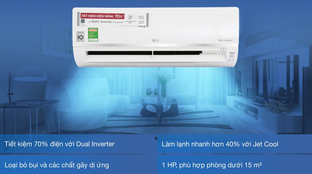 Máy lạnh LG Wifi Inverter 1 HP V10API