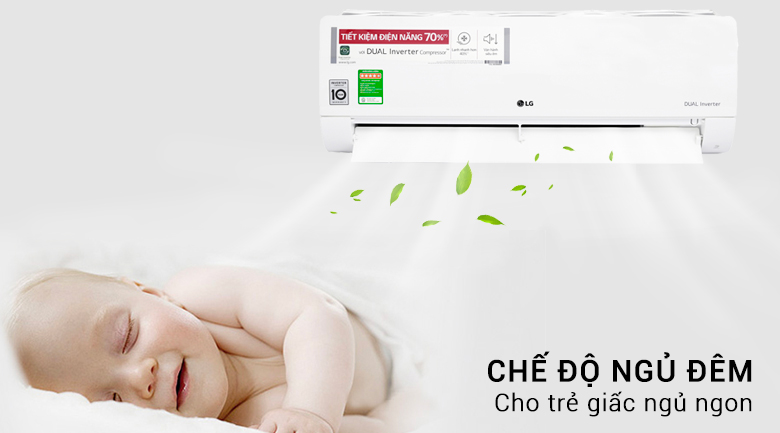 Chế độ ngủ đêm - Máy lạnh LG Inverter 1 HP V10ENF