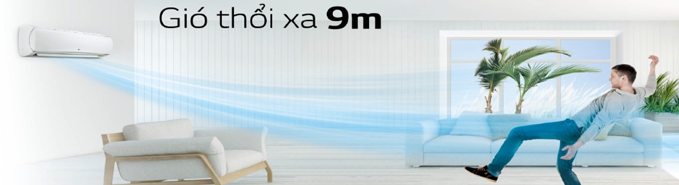 Máy lạnh LG Inverter 1.5 HP V13ENF làm lạnh nhanh
